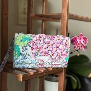 Vera Bradley Happy Hydrangea Wallet Wristlet